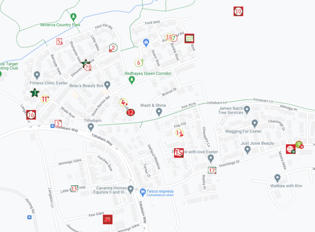 Christmas Advent Windows