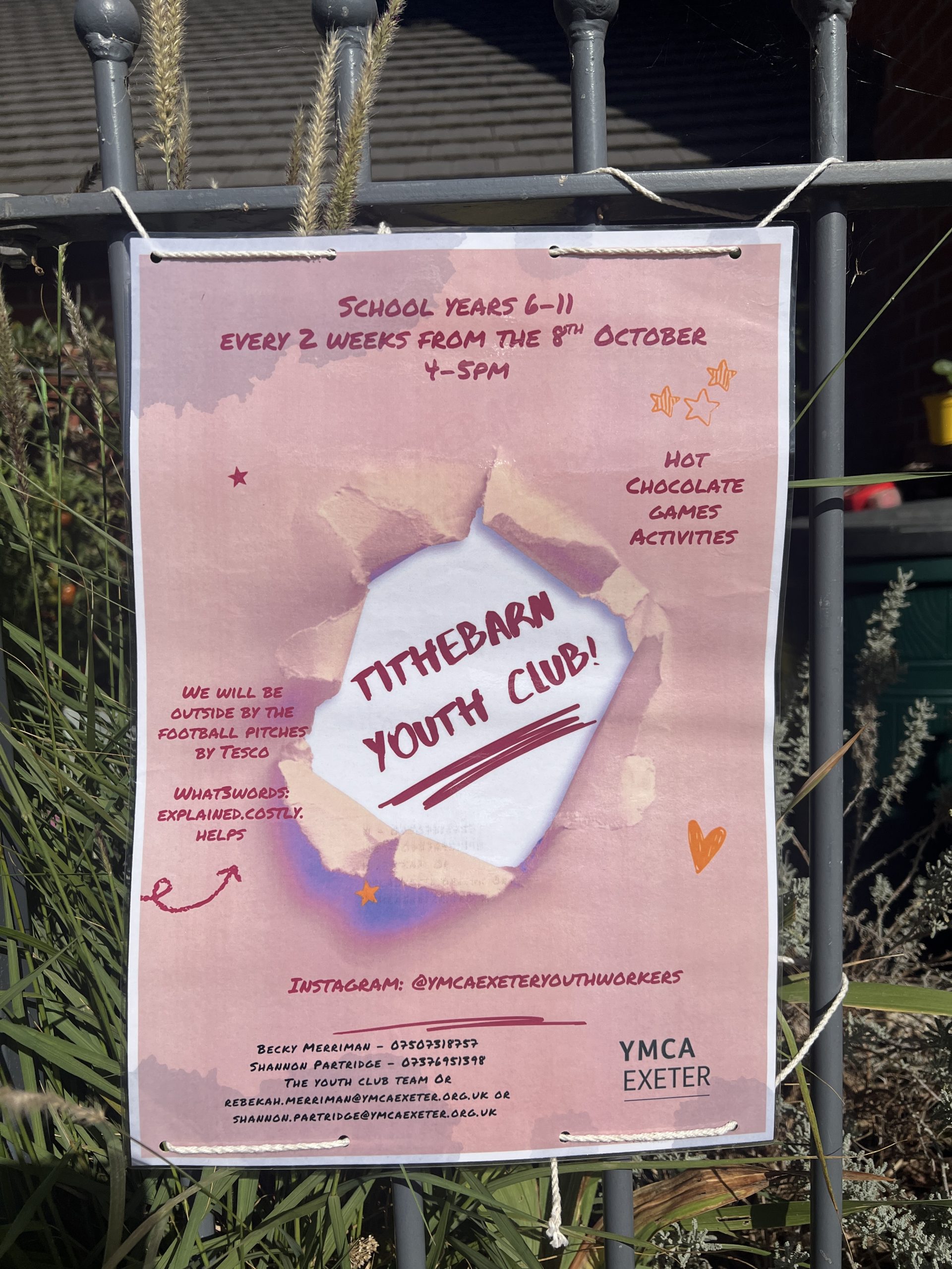 Tithebarn Youth Club – starting 8th October