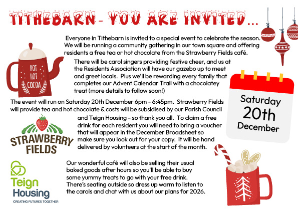  Tithebarn- you are invited…