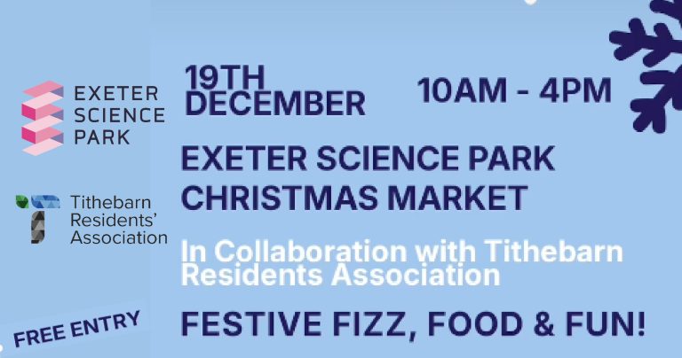 Christmas Market promotion banner listing date as 19th December between 10am and 4pm.